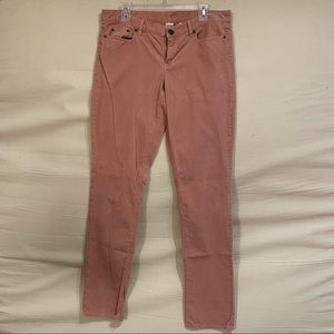 J Crew Skinny Corduroy Pant, City Fit, Rose, 31T